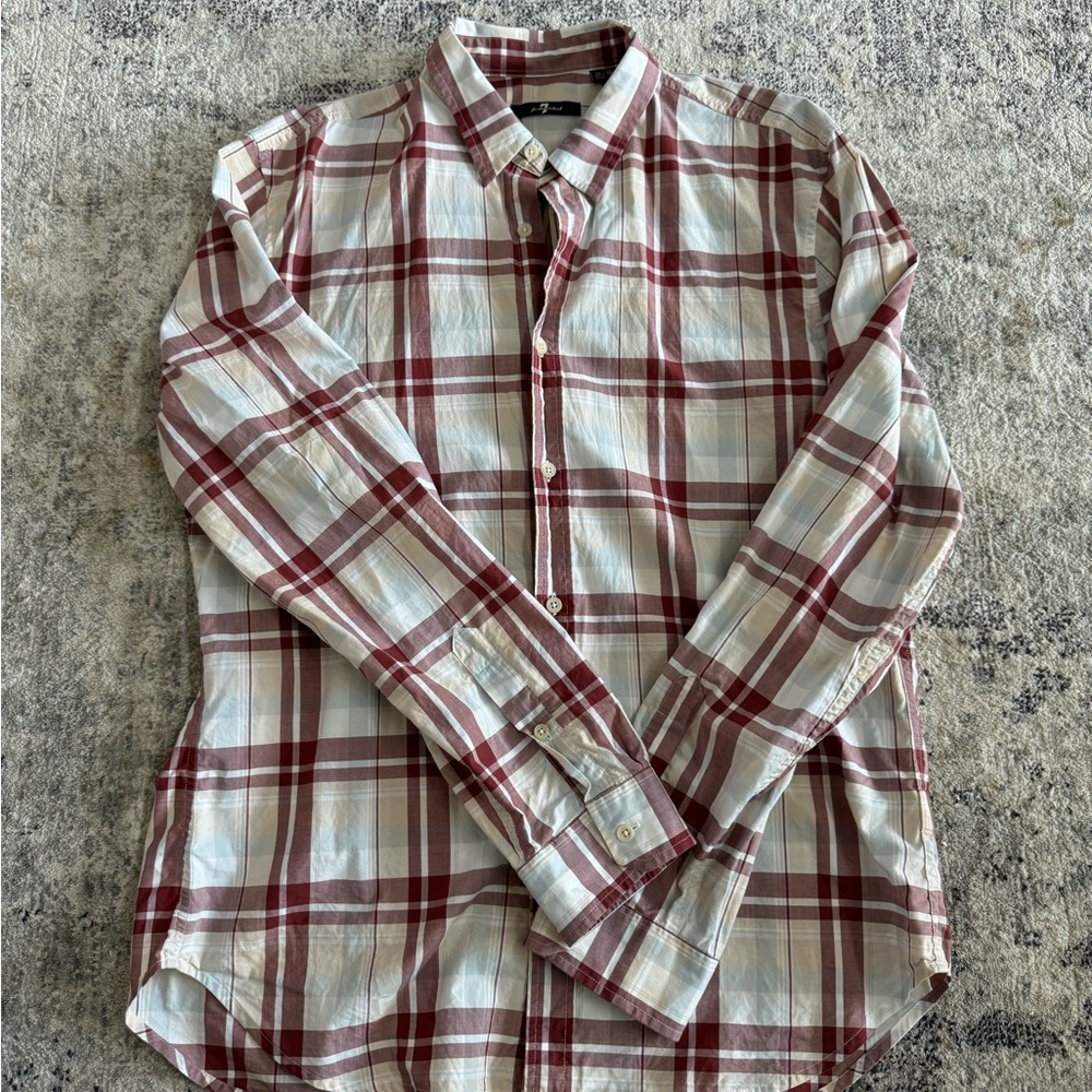 7 for All Mankind Men’s Button Down Shirt